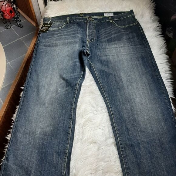 Mens M Gordan Jeans Button Front  Boot Cut 40‎ -30-40 NWT - Picture 1 of 9